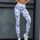 thumbnail image 2 of Gibobby Yoga pants mujer Pantalones de Yoga deportivos ajustados y transpirables con estampado Digital de flores y negras de talle para mujer(Blanco,XL), 2 of 5