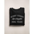 thumbnail image 3 of West Coast Girl Team Sweatshirt Women -Image by Shutterstock, Female Medium, 3 of 4