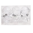 thumbnail image 2 of Taicans White Winter House Transparent Clear Ornaments for Farmhouse Christmas Tree Holiday Xmas Decorations - Large Shatterproof Plastic 2.3 Inch Glitter Snow Balls,Icicles and Snowflakes, 2 of 9