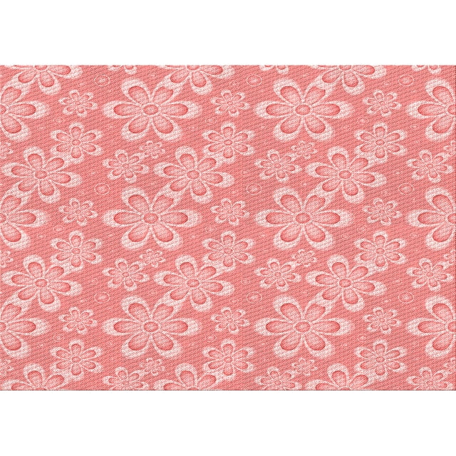 Ahgly Company Tapis Rectangulaire Lavable en Machine Intérieur Transitionnel Flamant Rose, 8 Pieds x 12 Pieds