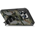 thumbnail image 4 of Camouflage Case for iPhone 15 Pro Max with Metal Kickstand, Camo Phone Cover Built-in 360° Rotate Ring Stand Case for iPhone 15 Pro Max MC Army Green, 4 of 14