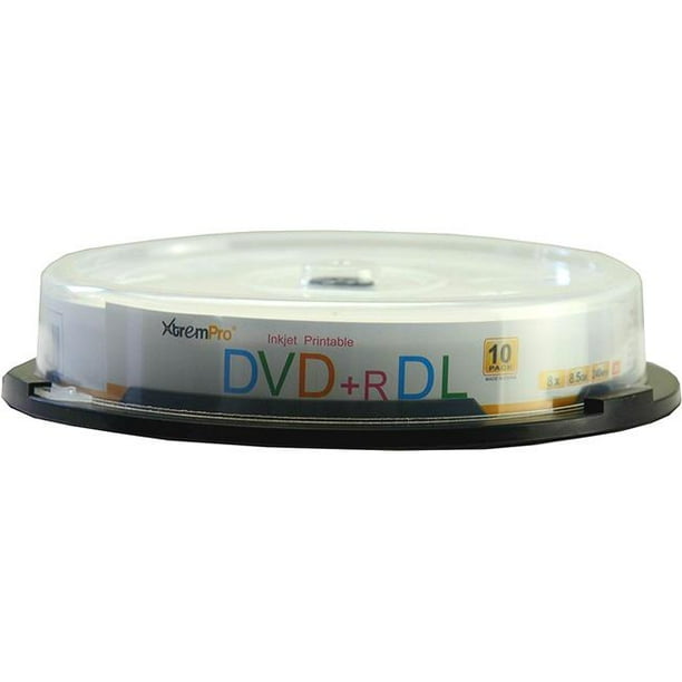 Blank CD DVD+R DL 8X 8.5GB 240 Minutes Recordable With White Inkjet Printable Double Layer DVD