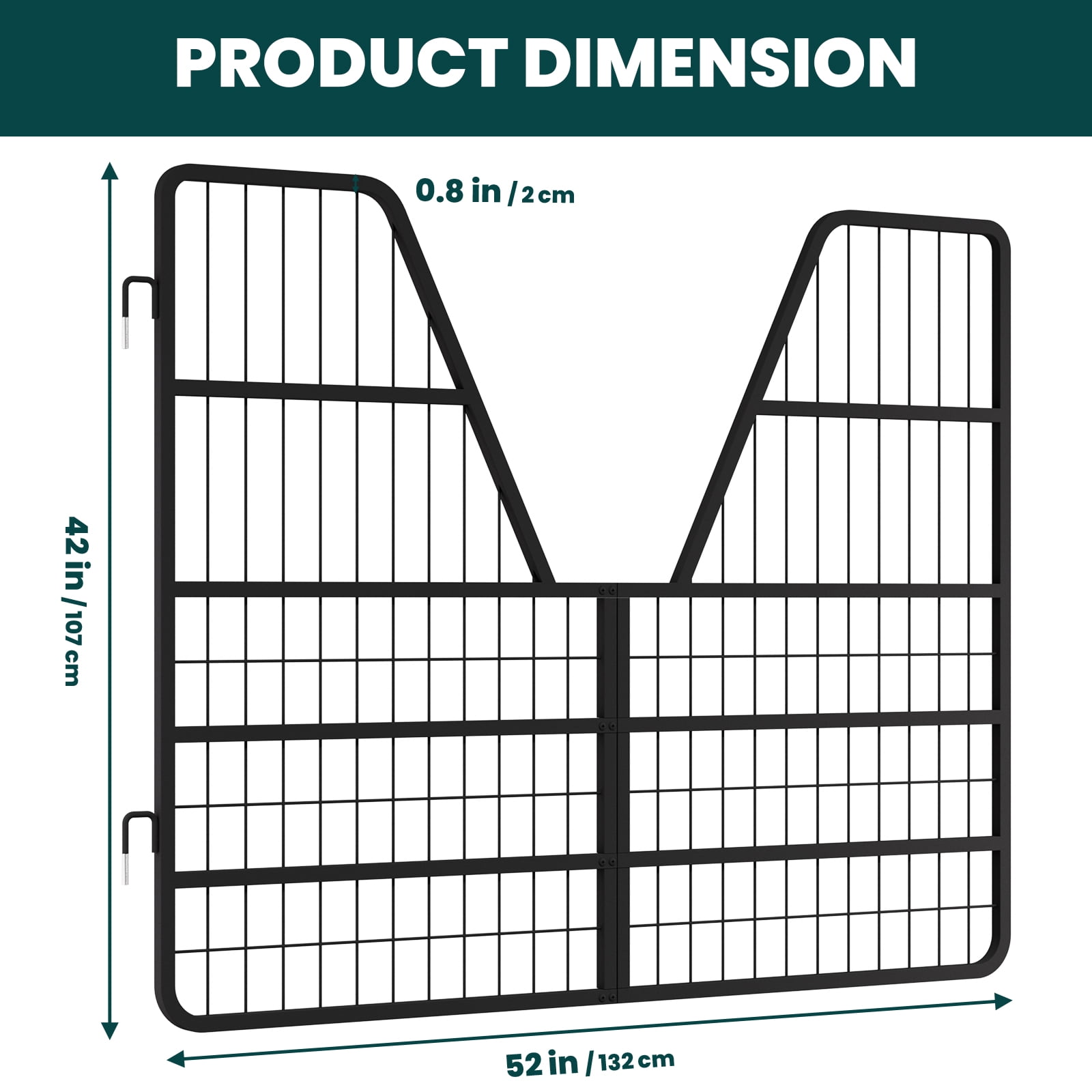 Horse Stall Door Guards, Heavy Duty Yoke Design Stall Gates for Horses & Horse Barns - Essential Horse Stall Accessories & Horse Stall Guard