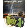 thumbnail image 4 of Radio Meteorológica de Emergencia con Manivela, Portátil, Carga Solar, Linterna LED AM/FM/, Alerta SOS de 2000 MAh, 4 of 5