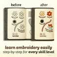 thumbnail image 4 of 2026 New Embroidery Stitch Book Kit with Portable Design, Includes 86-piece Sewing Tool Set, Illustrated Tutorials and Reusable Fabric Pages for Learning, 4 of 9