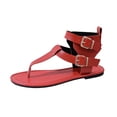 thumbnail image 2 of DIVVce T-Strap Buckle Sandals For Women Open Toe Adjustable Comfortable Casual Summer Footwear, 2 of 8