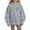 Grey, variant on Unisex Kids 6th Grade Hoodie Pullover Boys Girls Oversized Lightweight Warm Fleece Hooded Sweatshirt Back to School Outerwear