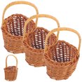 thumbnail image 4 of MasteelfCA 4pcs Mini Woven Basket Miniature Storage Basket Desktop Decorative Accessories, 4 of 8