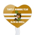 thumbnail image 2 of Turtle Running Team Slow As Shell Heart Love Cupcake Picks Toppers Decoration Set of 6, 2 of 6