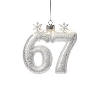 WKSCLPAI 67 Christmas Ornament Six Seven Ornaments Funny 67 Meme Teen Slang Hanging Ornaments for Xmas Tree & Gift, Gingerbread, Forest, Crystal, Porcelain Wide Variety of Themes to Choose