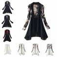 thumbnail image 2 of 5 Colors Women Long Chiffon Blouse Shirts Cardigan Sunscreen Shirts Floral Printed Ladies Blouses Jackets, 2 of 2