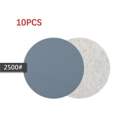 

10PCS 3 Inch Silicon Carbide Sanding Discs Wet/Dry Sanding Sandpaper 240-10000#