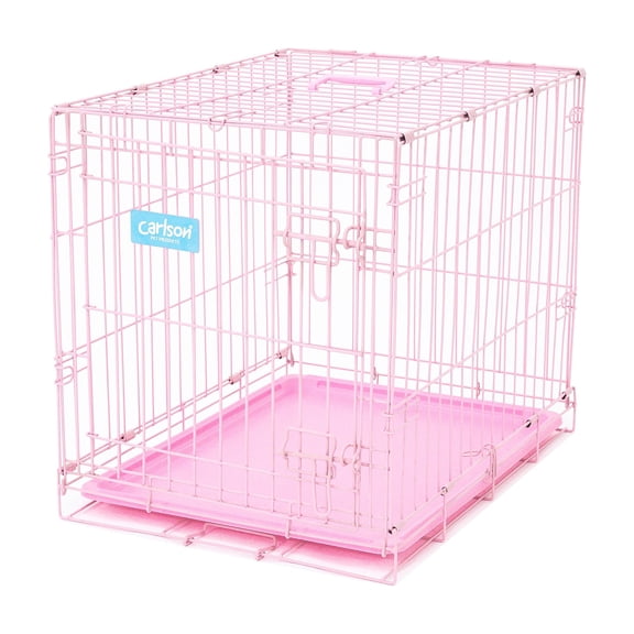 Carlson Compact Deluxe Metal Dog Crate with Pan, X-Small, 24"L