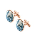 thumbnail image 2 of Polar Bear Elegant Shirt Cufflinks Set for Men, Stainless Steel, Suitable for Formal Attire, 2 of 6
