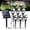 Cold White, variant on Solar Spot Lights Outdoor, Solar Landscape Spotlights IP65 Waterproof 9.8ft Cable, Auto On/Off Outdoor Wall Lights for Garden Yard Driveway Porch Walkway Pool (1-in-1 3000K Warm White 4 Pack)