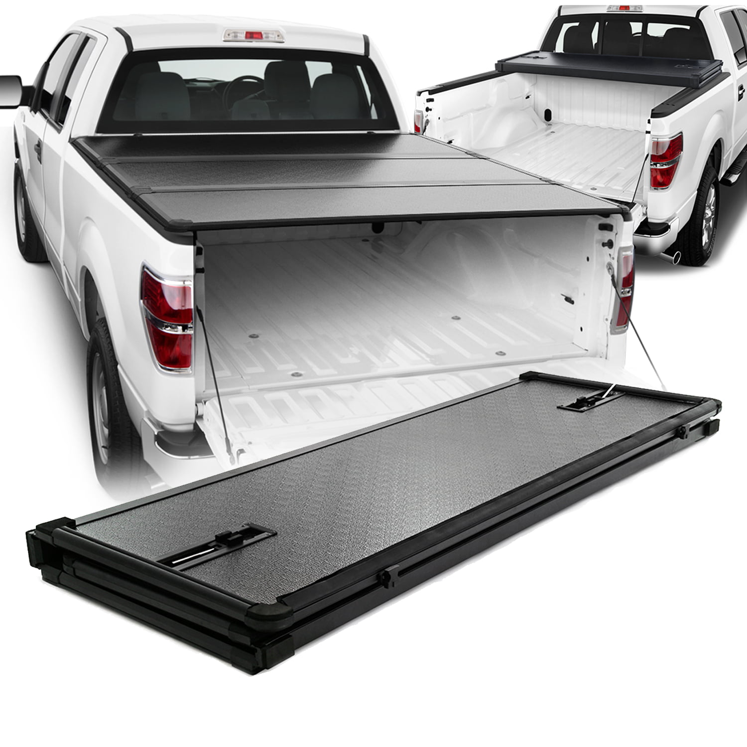 For 20042014 Ford F150 Crew Cab 5.5 Feet [Hard TriFold Style] Tonneau Cover