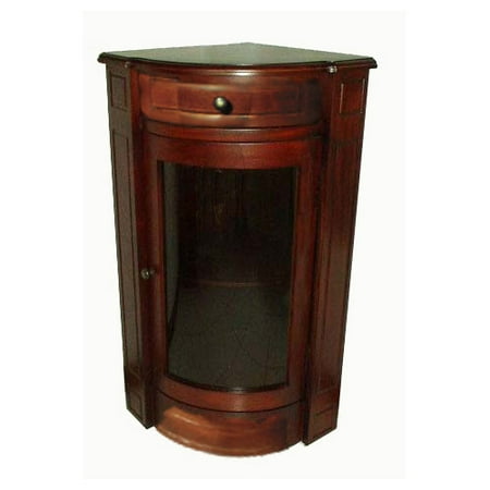D-Art Collection Corner Glass Accent Chest (Set of 2)