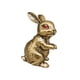 thumbnail image 4 of Figura de conejo de latón Figura de conejo de Pascua Miniatura Decorativa Vintage Linda de pie, 4 of 9