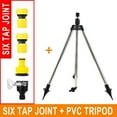 thumbnail image 4 of Teissuly 360 Degree Rotating Tripod Water Sprinkler, Stainless Steel Rotary Irrigation Tripod Telescopic Support Sprinkler, Water Sprinklers for Large Area Yard Lawn Garden Teissuly WER202312130244, 4 of 5
