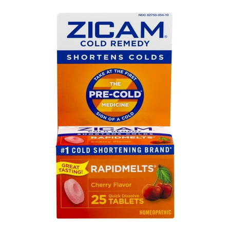 Zicam Cold Remedy Cherry RapidMelts, 25 Ct