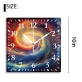 thumbnail image 2 of 10 Inch Wall Clock Battery Operated Silent Clock Decorative for Office, Kitchen, Outdoor, Living RoomGalaxy Nebula Space Universe Starry Beautiful, 2 of 4