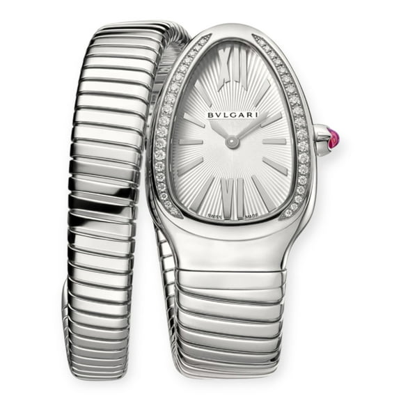 Pre-Owned Bvlgari Serpenti Tubogas Diamond Watch