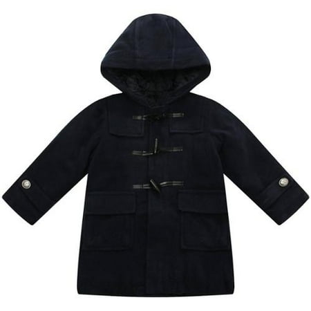 Interior Padding - Richie House Little Girls Black Interior Fleece Hooded Padding Jacket 3-6