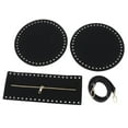 thumbnail image 1 of kusrkot 1 Set Leather Bag Bottom Base Zip Closure for Handbag Bag Making Accessories Black, 1 of 9