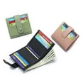 thumbnail image 2 of Cartera pequeña ultrafina de piel auténtica para mujer, estilo coreano, tarjetero múltiple, pequeña y delicada con capa superior de piel de vaca, 2 of 6