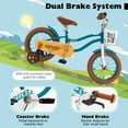 thumbnail image 4 of Costway 14" Kid's Bike with Removable Training Wheels & Basket for 3-5 Years Old Blue, 4 of 8