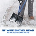 thumbnail image 4 of Snow Joe Shovelution Snow Shovel, Strain Reducing with Ice Scraper, 4 of 12