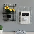 thumbnail image 3 of Simple Wrought Iron Grid Magazine Rack, Home Wall Decoration Wall Storage Bookshelf, 3 of 6