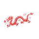 thumbnail image 5 of Pegatina para coche con diseño de dragón chino, decoración creativa para fiestas, pegatina lateral divertida para vehículos. Rojo, 5 of 8