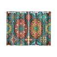 thumbnail image 2 of CADecor Mandala Window Treatment Panel Curtains Window Curtain Kitchen Curtain,Two Piece 26x39 Inches, 2 of 4