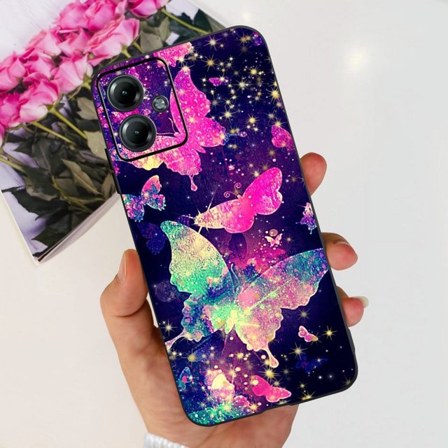 Para Motorola Moto G14 Funda De Moda Flor Astronauta Pintado Cubierta Suave Para 4G G 14 MotoG14 2023 Carcasa Del Teléfono