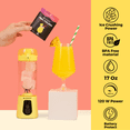 thumbnail image 2 of BLENDi Pro+ Portable Cordless 17oz Blender | Self-Cleaning, BPA-Free, 120W Motor | Travel Bottle, Smoothie & Protein Shake Maker | Perfect for On-the-Go & Fitness - Lemon, 2 of 5