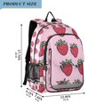 thumbnail image 2 of FORMRS School Backpack 17" Student Travel Bag with Laptop Compartment, Cartoon Strawberry, 2 of 7