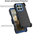 thumbnail image 2 of For Motorola Moto Edge 2025 Case,Takfox Holster Phone Case with Swivel Belt Clip [3 Layers] Heavy Duty Full Body Protection Shockproof Kickstand Cover- Black, 2 of 8