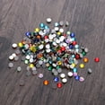 thumbnail image 2 of 288pcs Half Artificial Crystal Glass Beads Flat Back Crystals for Craft DIY Gift Making - SS30#6.4-6.6mm (Assorted Color), 2 of 9