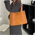 thumbnail image 4 of CoCopeaunts Women Tote Bag Fashion Large Corduroy Handbag Shoulder Bag Students Plain Hobo Bag, 4 of 8