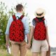 thumbnail image 4 of Balery Ladybug Pattern Mochila Clásica Impresa Básica para Viaje, Mochila Escolar Resistente al Agua, Mochila de Lona con Correas Ajustables-Medium, 4 of 5