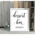 thumbnail image 2 of Bar à Dessert, Enjoy! Panneau de Fête de Mariage Déco Signalisation - Cadre Non Inclus, 2 of 2
