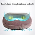 thumbnail image 4 of Zona de confort sin dolor: almohada en forma de dona con diseño ergonómico, espuma viscoelástica para aliviar el dolor de coxis, ciática y hemorroides, base antideslizante sensible al calor, 4 of 5
