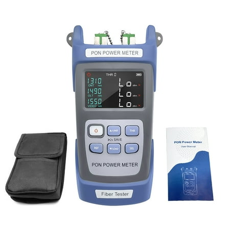

Handheld PON Power Meter Optical Fiber Tester Network Engineering Ten Data Storage 1310nm 1490nm 1550nm Video FTTX ONT OLT Signals Measurement Device