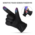 thumbnail image 5 of Spaco Winter Gloves for Men Women, Cold Weather Windproof Thermal Touch Screen Anti-Slip Gloves, Warm Gloves for Cycling, Running, Driving, Hiking, Black, L, 5 of 6
