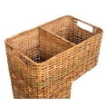 thumbnail image 4 of BIRDROCK HOME Stair Basket for Staircases | Wicker Woven Storage Bin for Stairs | Natural Brown Organizer Baskets | Cut Out Handles | Reduce Clutter, 4 of 9