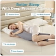 thumbnail image 5 of 6.5lbs Weighted Body Pillow for Adult - Weighted Pillow for Better Sleep, Cooling Body Pillow with Tencel Cover, Long Pillow for Bed, Ideal Side Sleeper Pillow(41" x 10", Grey), 5 of 8