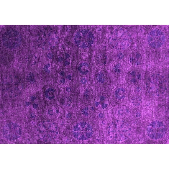 Ahgly Company Indoor Rectangle Oriental Pink Industrial Area Rugs, 6' x 9'