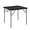 Black, variant on 8FT Folding Table, Portable Fold-in-Half Plastic Picnic Party Table with Carrying Handle (Black, 8FT)