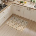 thumbnail image 2 of ODIKA 3'x5' Beige Natural Geometric Design Washable Accent Rug Modern Abstract Pattern with Curved Motifs for Bedside, Nursery Room, Pet Friendly & Non-Shedding, 2 of 7